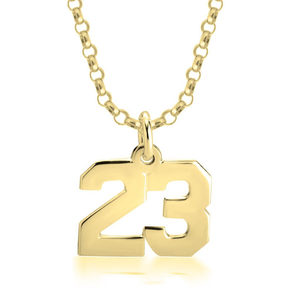 Men's Number Necklace - Willow & Luna