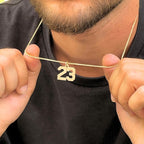 Men's Number Necklace - Willow & Luna