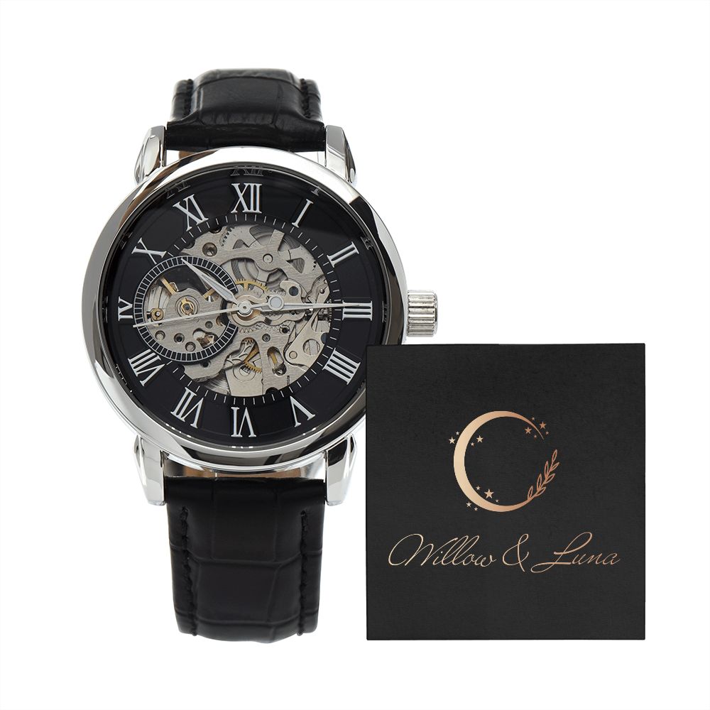 Men's Openwork Watch - Willow & Luna - Willow & Luna