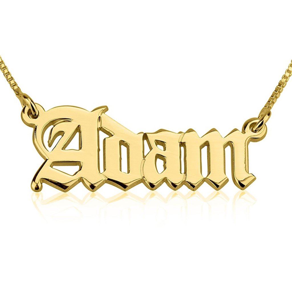 Old English Custom Name Necklace - Willow & Luna