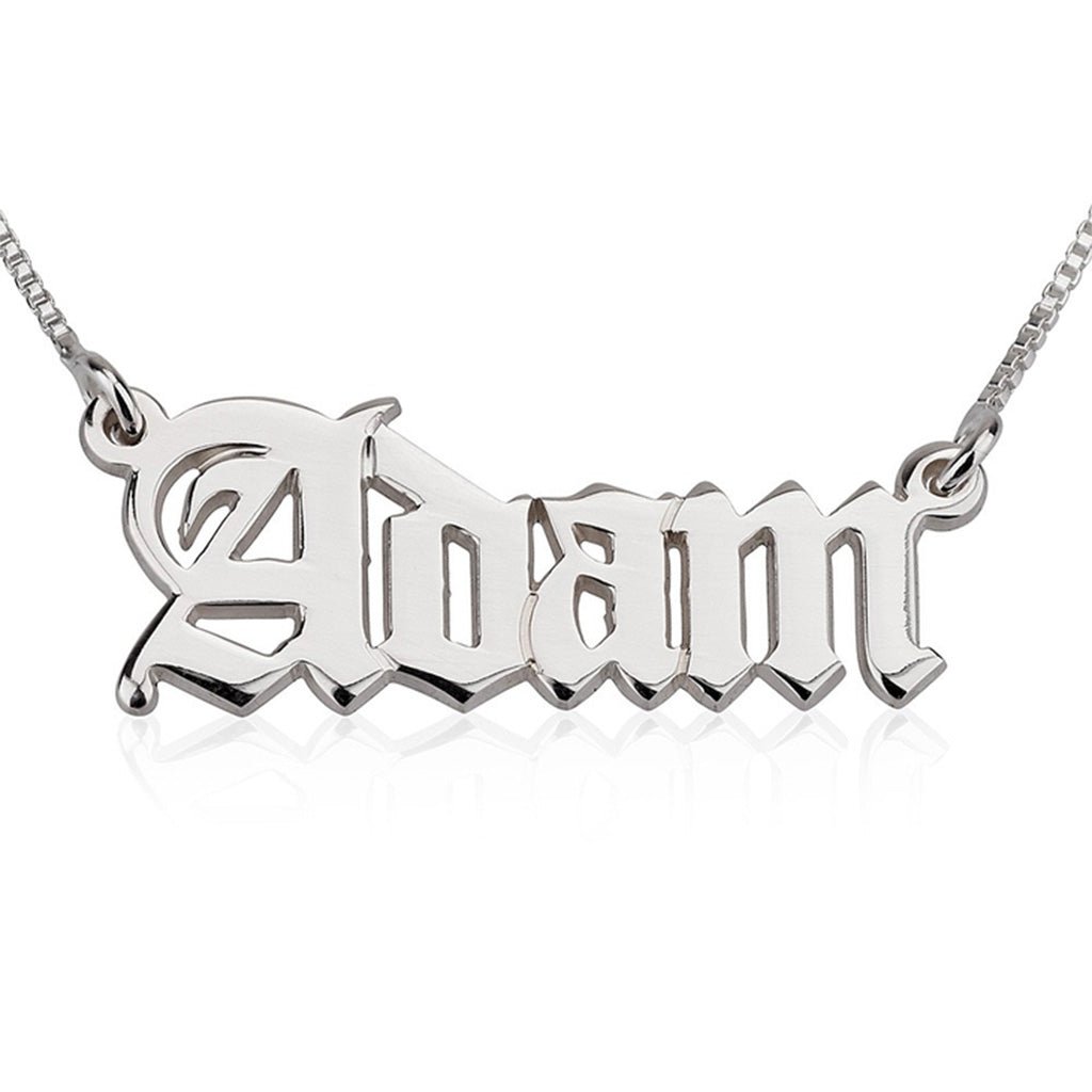 Old English Custom Name Necklace - Willow & Luna