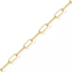 Paperclip Chain Initial Lock Necklace - Willow & Luna