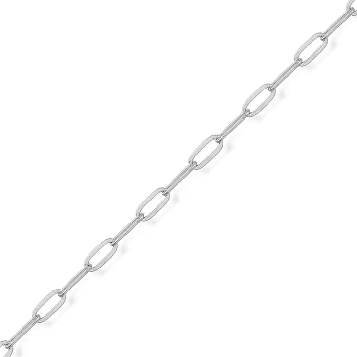 Paperclip Chain Initial Pendant Necklace - Willow & Luna