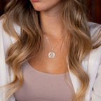 Paperclip Chain Initial Pendant Necklace - Willow & Luna