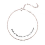 Personalized Initial Anklet with Birthstone - Willow & Luna