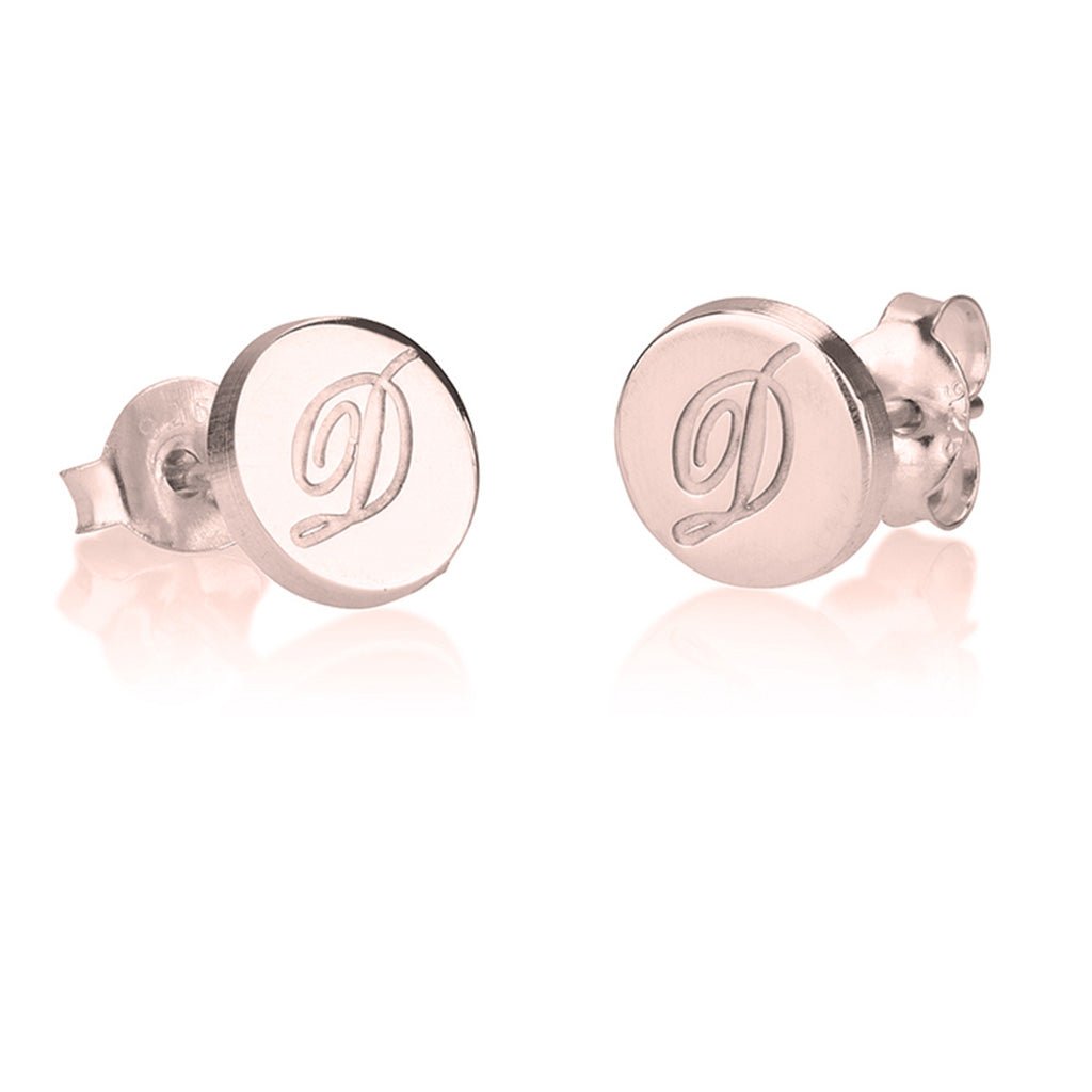 Personalized Initial Stud Earrings - Willow & Luna