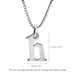 Small Initial Letter Pendant Necklace - Willow & Luna