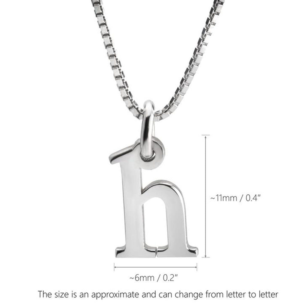 Small Initial Letter Pendant Necklace - Willow & Luna
