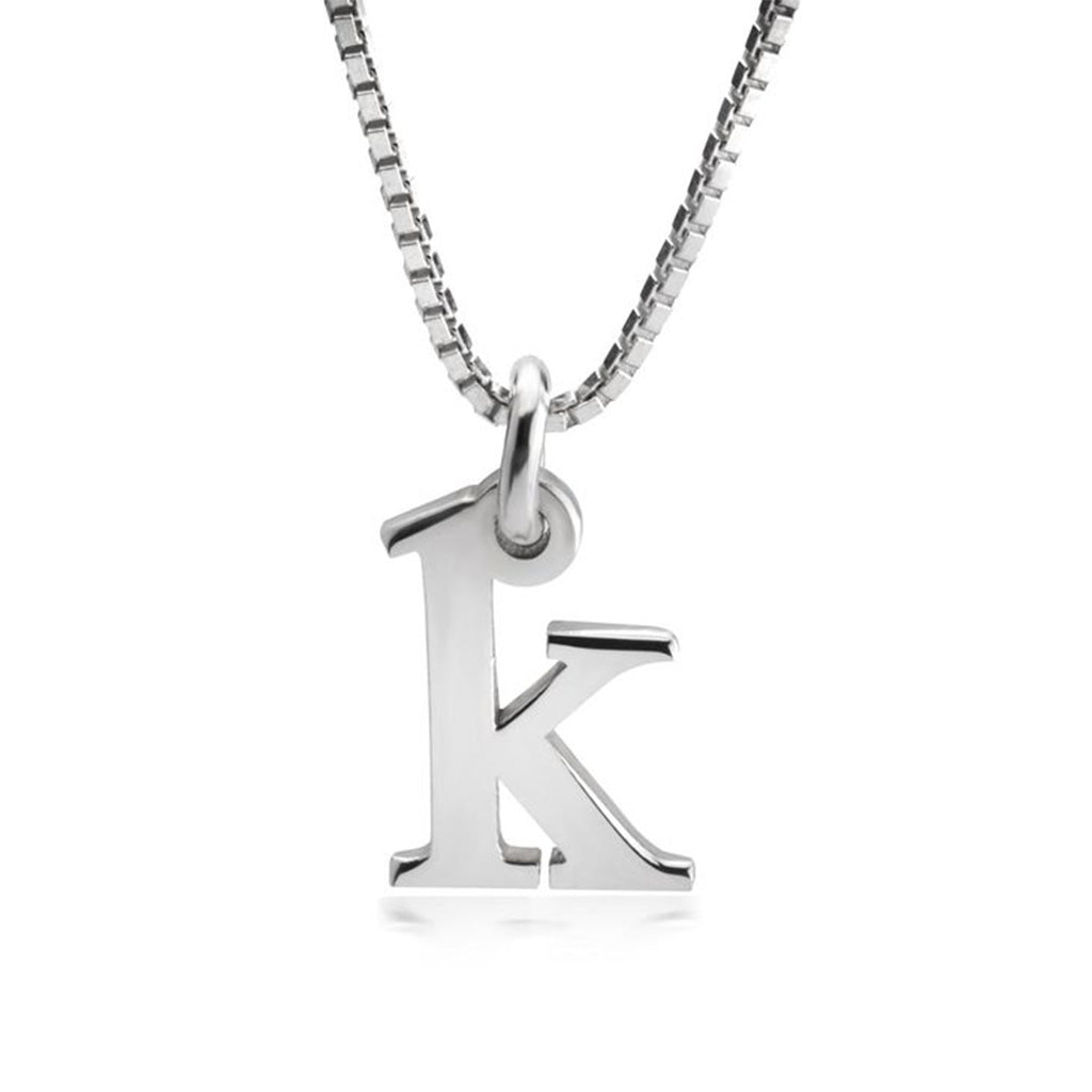 Small Initial Letter Pendant Necklace - Willow & Luna
