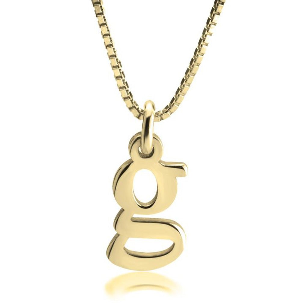 Small Initial Letter Pendant Necklace - Willow & Luna