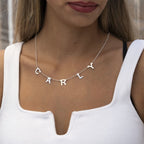 Spaced Letter Necklace - Willow & Luna
