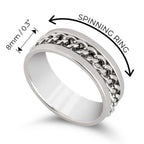 Spinning Fidget Ring For Men - Willow & Luna