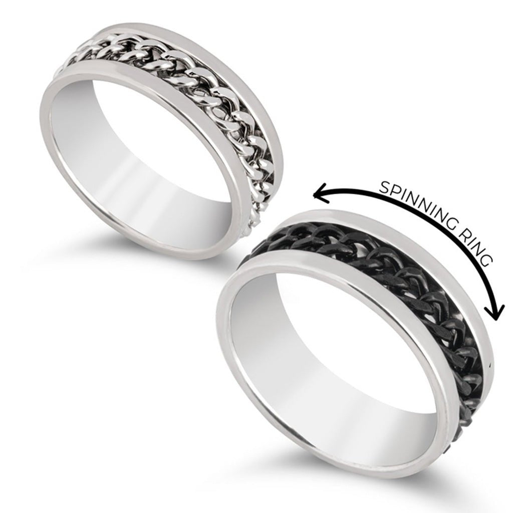 Spinning Fidget Ring For Men - Willow & Luna